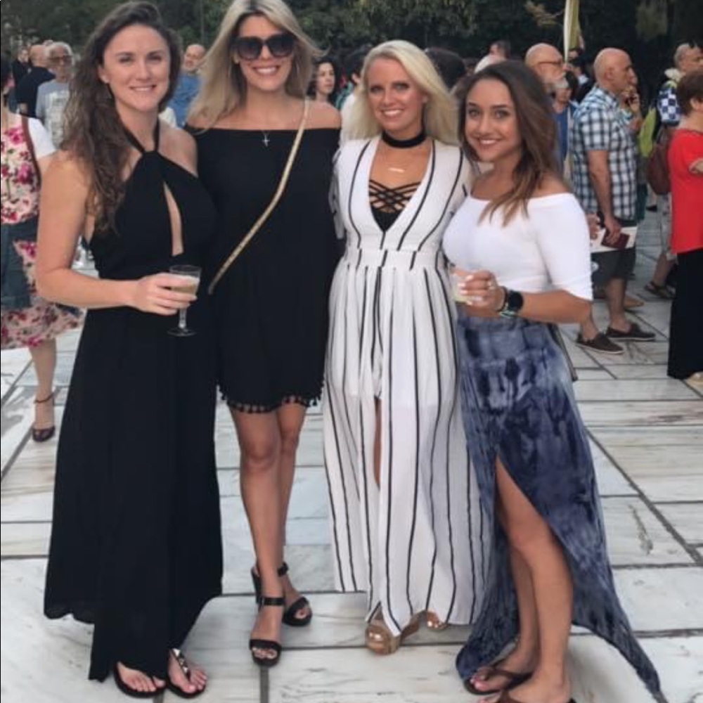 Black maxi dress